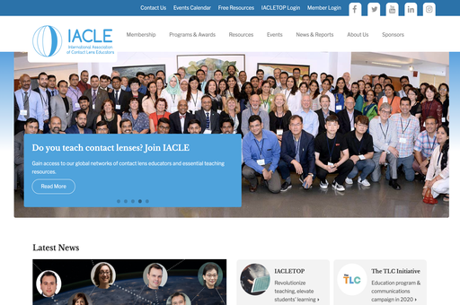 Screenshot of IACLE Website